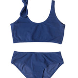 Victoria Towelling Bikini in Spaceblue