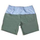 Adam Swim Shorts Sage Green And Light blue