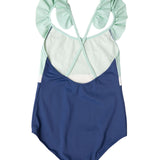 Coco One Piece Swimsuit Spaceblue and mint