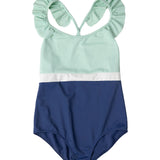 Coco One Piece Swimsuit Spaceblue and mint