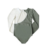 Jemima Surf Suit Sage Green And Ivory