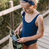 Georgia One Piece Towelling Swimsuit Spaceblue