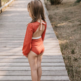 Jemima Surf Suit in Terracotta Peachpink