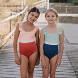 Coco One Piece Swimsuit Terracotta and Peachpink