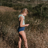 Coco One Piece Swimsuit Spaceblue and mint