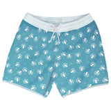 Swim Short Tommaso Folpetto print Seafoam