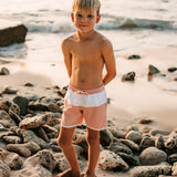 Jack Swim Shorts Dusty Pink And Ivory