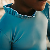 Sofia Surf Suit Dusty Blue And Ivory