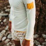 Leo Rashguard Ivory And Sicilian Yellow