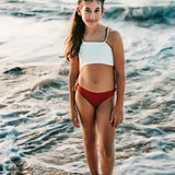 Nina Bikini Terracotta Ivory And Sicilian Yellow