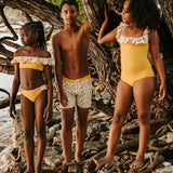 Elisa Bikini Sicilian Yellow And Lemon Print