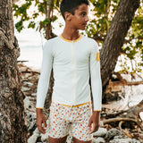 Leo Rashguard Ivory And Sicilian Yellow