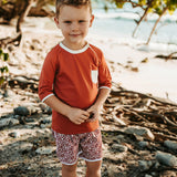 Jamie Rashguard Terracotta and Ivory