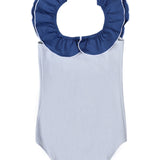 Carolina One Piece Swimsuit Cloudgrey And Space Blue
