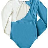 Jemima Surf Suit Sky Blue And Ivory