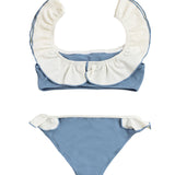 Elisa Bikini Dusty Blue And Ivory