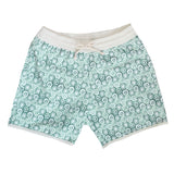 Swim Short Tommaso Jellyfish Print In Mint and Sage