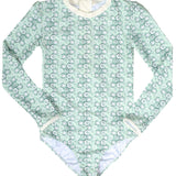 Rebecca Surf Suit Jellyfish Print Mint Sage