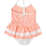 Amelia one piece in peach pink and ivory