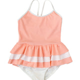 Amelia one piece in peach pink and ivory
