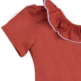 Carlotta Surf Suit Terracotta And Ivory
