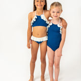 Leila Bikini Night Blue And Ivory