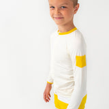 Leo Rashguard Ivory And Sicilian Yellow