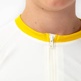 Leo Rashguard Ivory And Sicilian Yellow