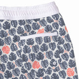 Swimshort Tommaso - Tropical Leaves Pebbles Print