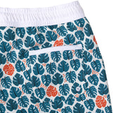 Swimshort Tommaso - Tropical Leaves Teal