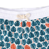Swimshort Tommaso - Tropical Leaves Teal