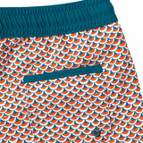 Swimshort Tommaso - Scales Pint Cinnamon Teal