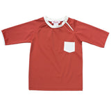 Jamie Rashguard Terracotta and Ivory