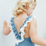 Penelope one piece - Dusty blue