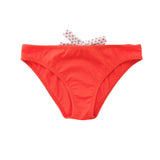 Isabella swim pants in mandarinred and scales print