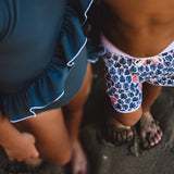 Swimshort Tommaso - Tropical Leaves Pebbles Print