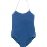 Olivia one piece-cobalt blue and cloudgrey