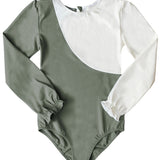 Jemima Surf Suit Sage Green And Ivory