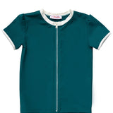 Rashguard Rose in Teal & Ivory