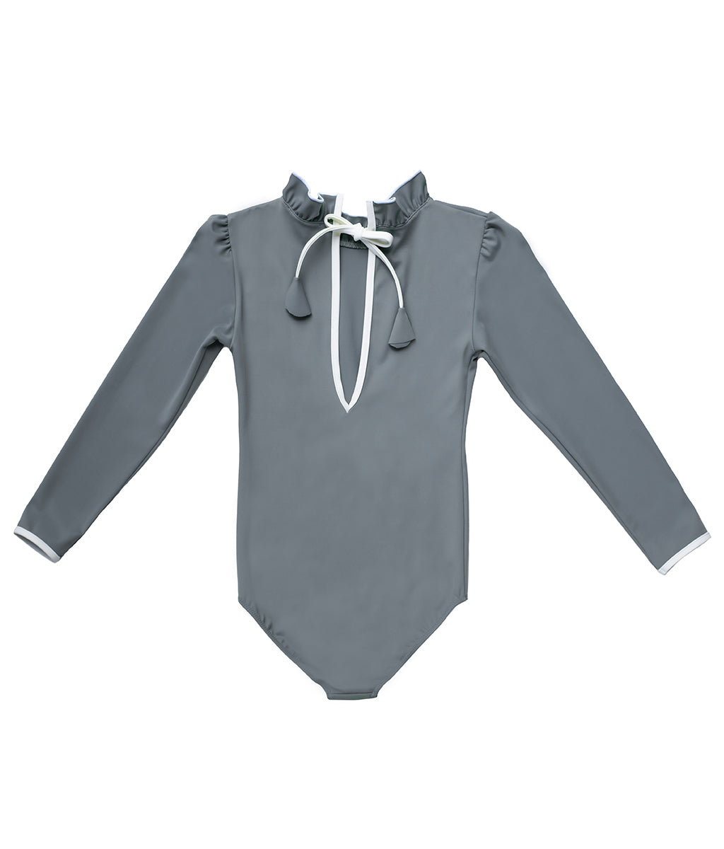 Sofia Surf Suit in Pebbles Grey & Ivory
