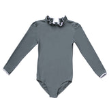 Sofia Surf Suit in Pebbles Grey & Ivory
