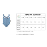 Penelope one piece - Dusty blue