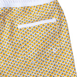 Swimshort Tommaso - Scales print mango yellow and pebble