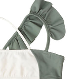 India Bikini Sage green and Ivory