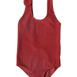 Georgia One Piece Towelling Swimsuit Terracotta