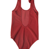 Georgia One Piece Towelling Swimsuit Terracotta