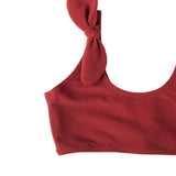Victoria Towelling Bikini in Terracotta
