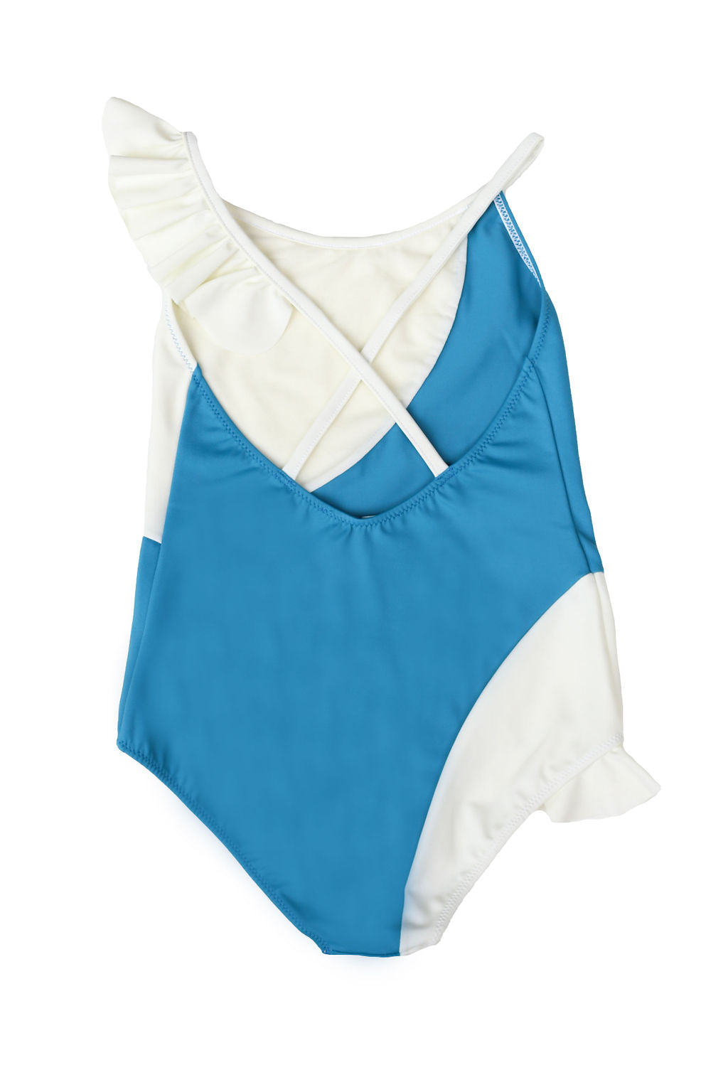 Coco One Piece Swimsuit Skyblue And Ivory