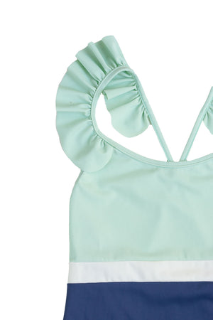 Coco One Piece Swimsuit Spaceblue and mint