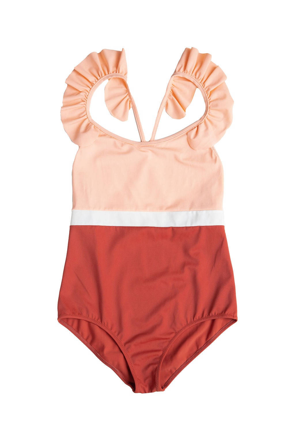 Coco One Piece Swimsuit Terracotta and Peachpink